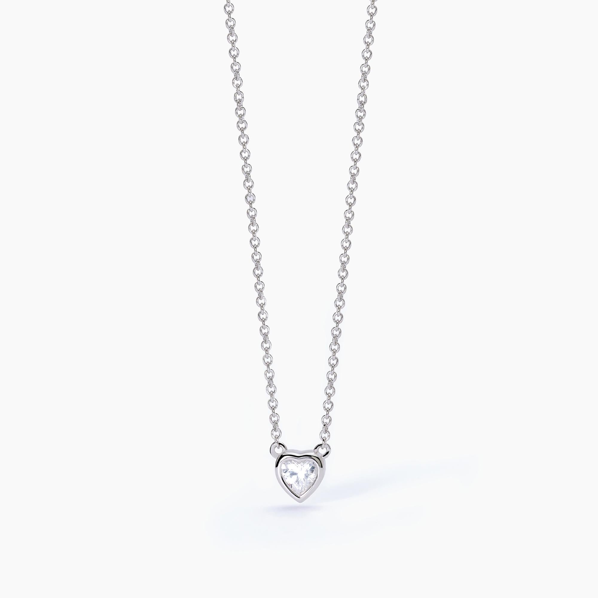Collana Mabina donna Punto luce taglio cuore