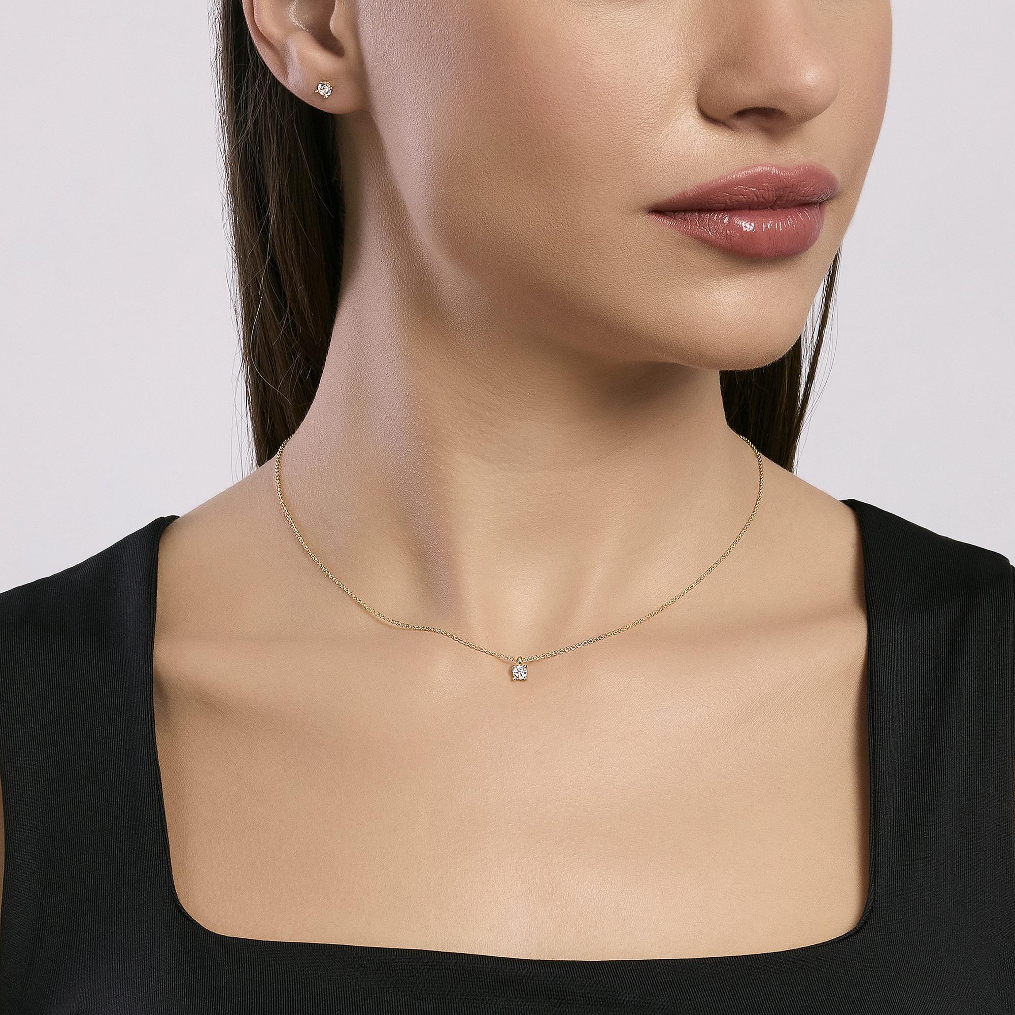 Collana Mabina donna Punto luce Shiny Gold