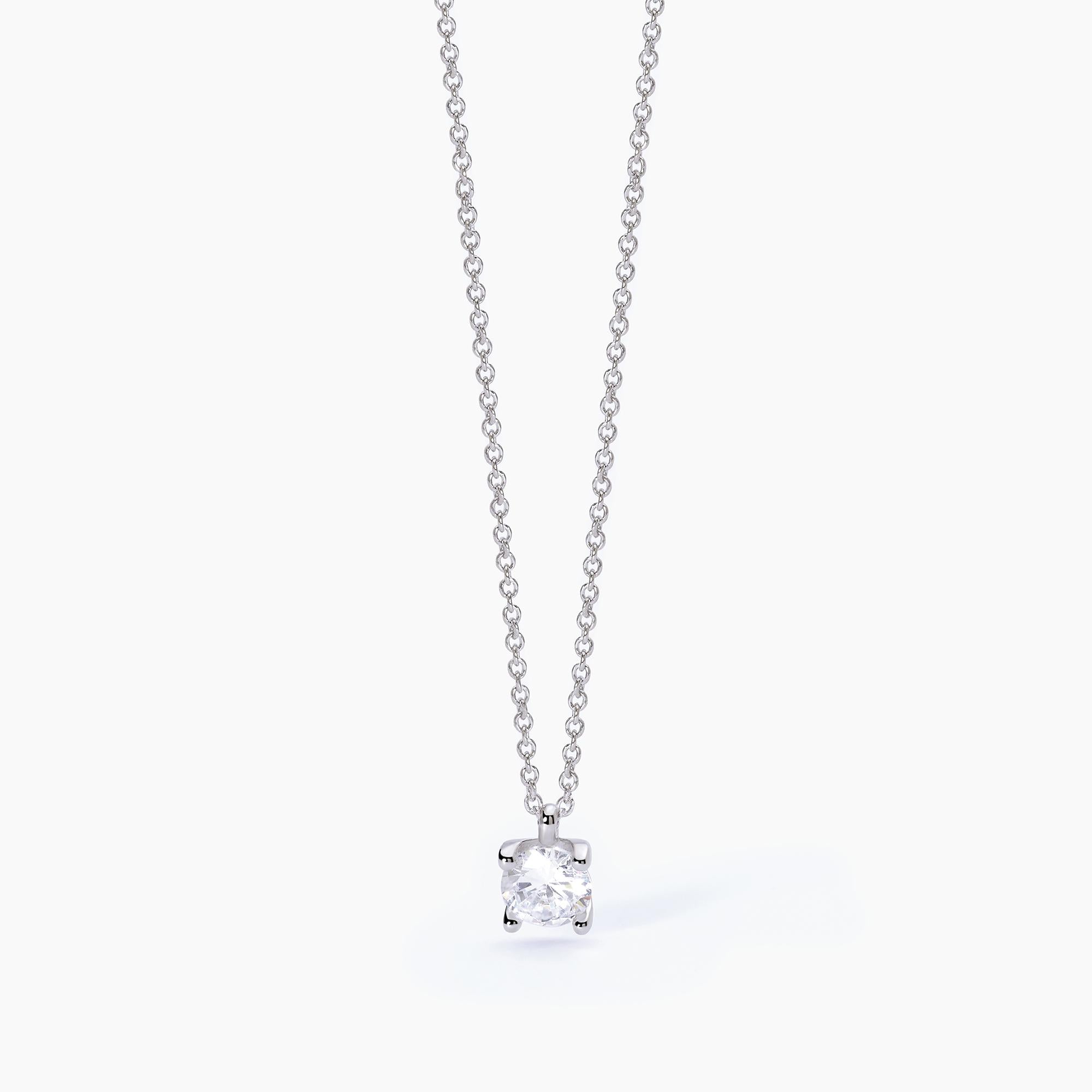 Collana Mabina donna Catena forzatina e punto luce Shiny