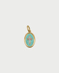 Charm Rue des Mille CHARMBAR Croce medaglia turchese