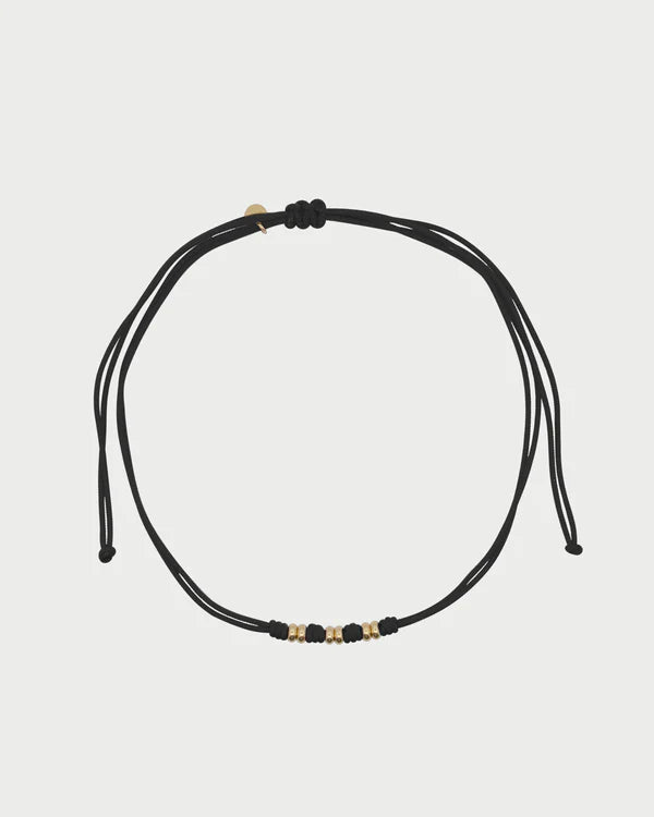 Collana Rue des Mille CHARMBAR Soft cord Rondelle nero