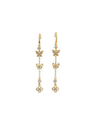 Orecchini pendenti Anartxy donna Cerchietto con farfalle