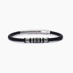 Bracciale Mabina uomo Silicone e acciaio