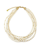 Collana Vestopazzo donna multifilo con perle