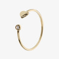 Anello Milor Contrarié in Oro 375 con Cuore e Punto Luce in Cubic Zirconia