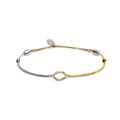 Bracciale Marlù con nodo centrale catena snake e catena serpentine