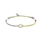 Bracciale Marlù con nodo centrale catena snake e catena serpentine