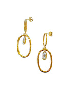 Orecchini donna Anartxy ZIRCONIA ovali  pendenti