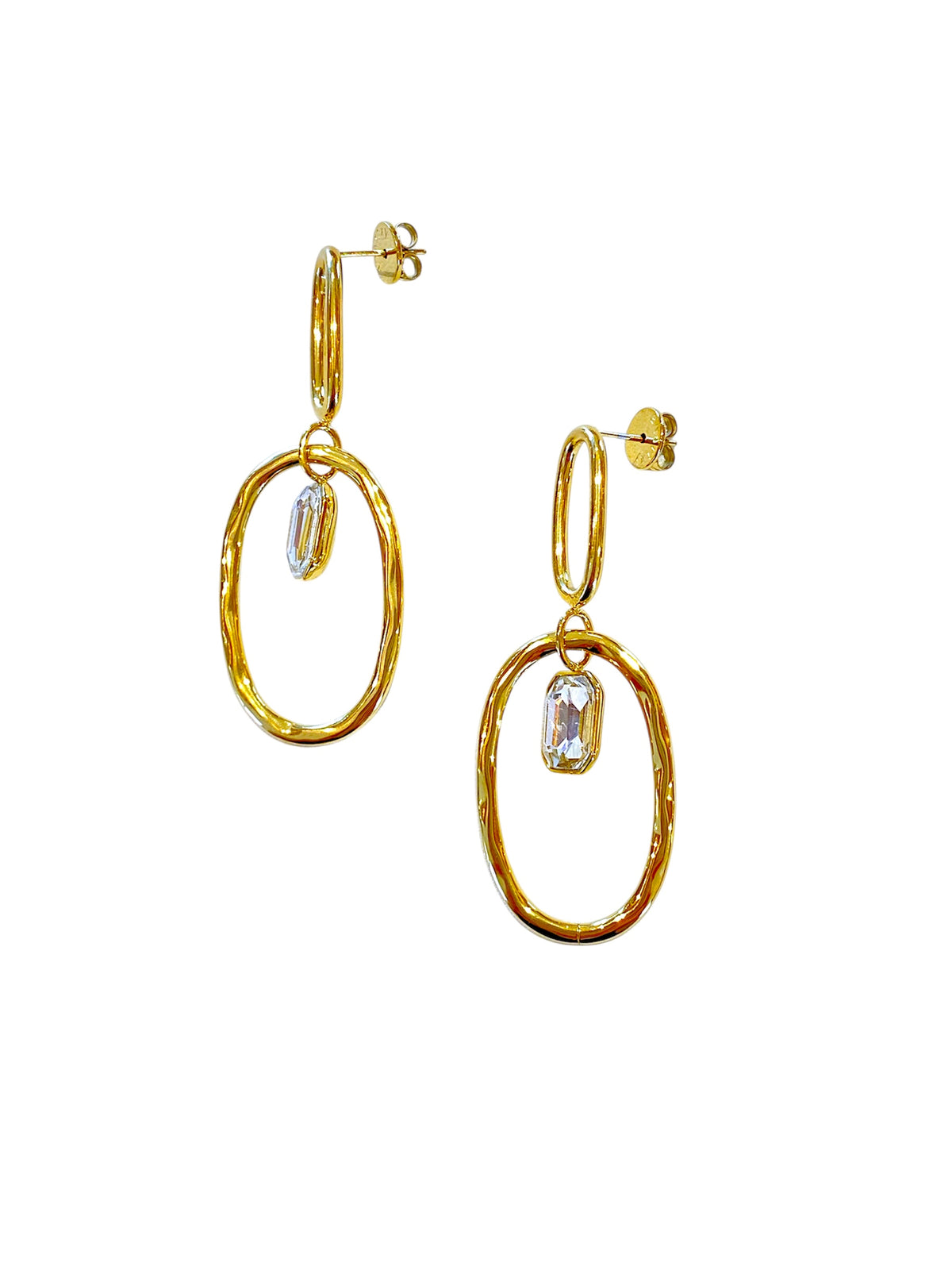 Orecchini donna Anartxy ZIRCONIA ovali  pendenti