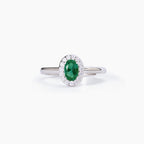 Anello Mabina donna Smeraldo ovale