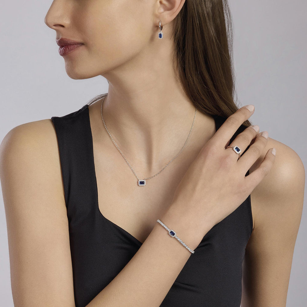 Collana Mabina donna Zaffiro
