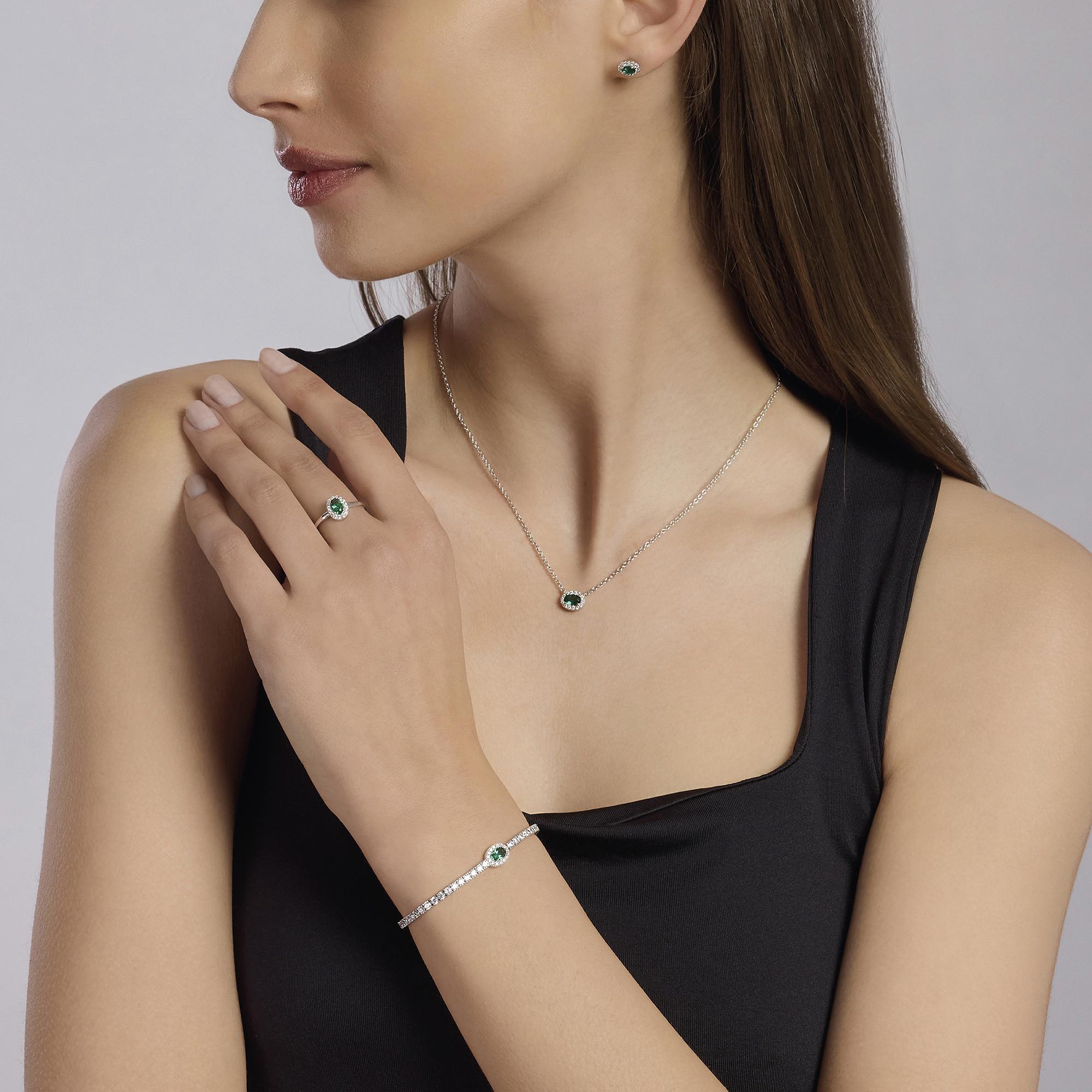 Collana Mabina donna Smeraldo