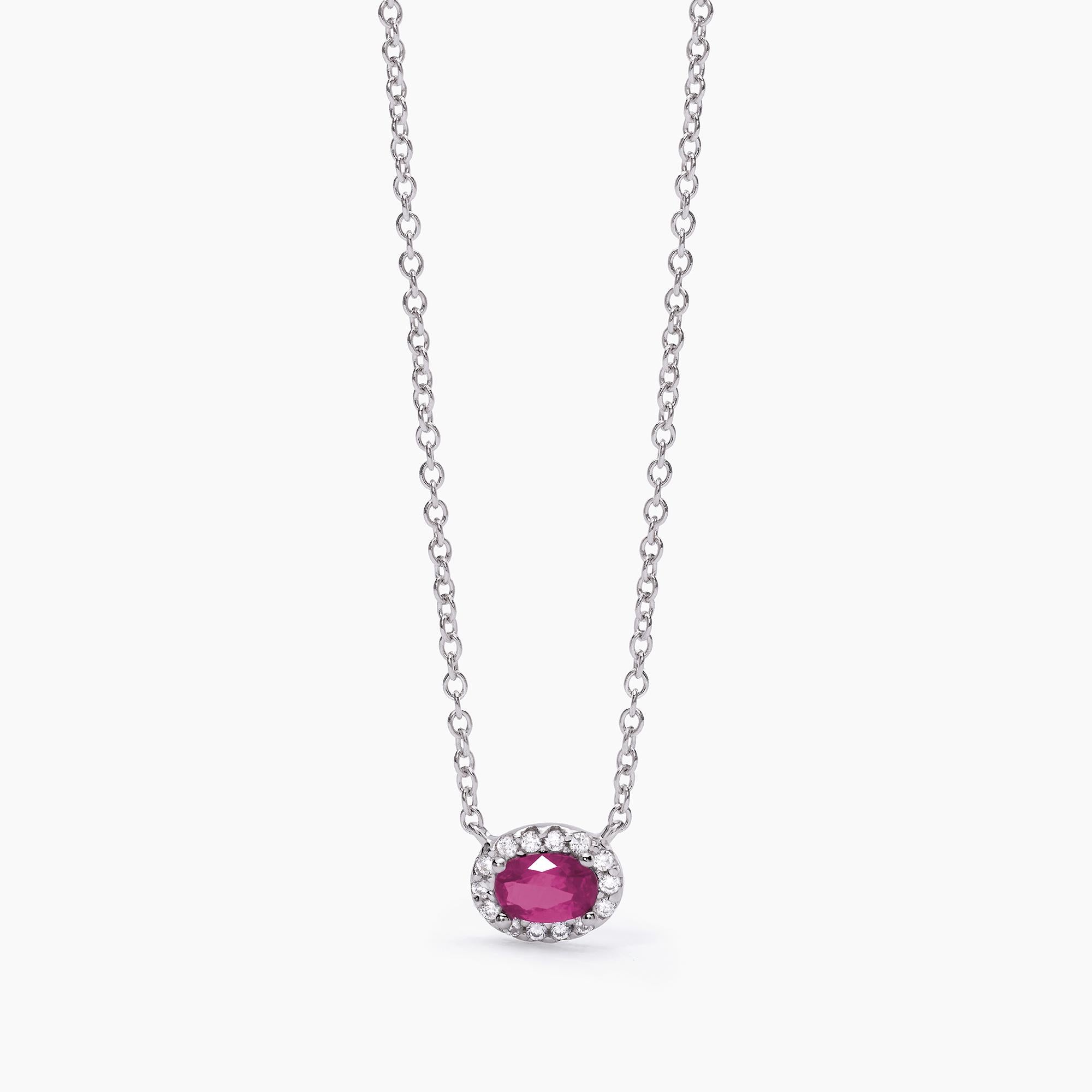 Collana Mabina donna Rubino