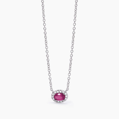 Collana Mabina donna Rubino