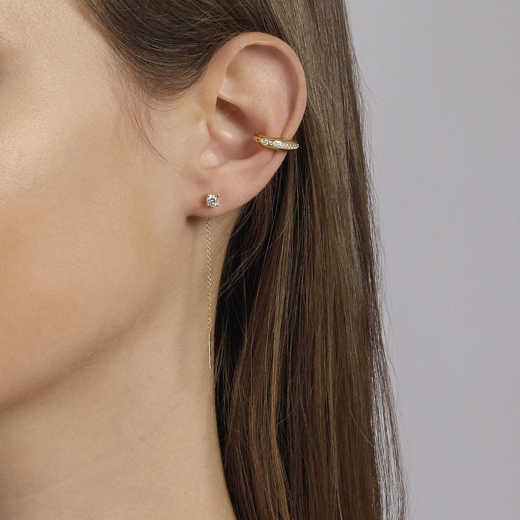 Earcuff Mabina donna Cerchio ovale gold