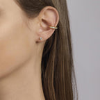 Earcuff Mabina donna Cerchio ovale gold