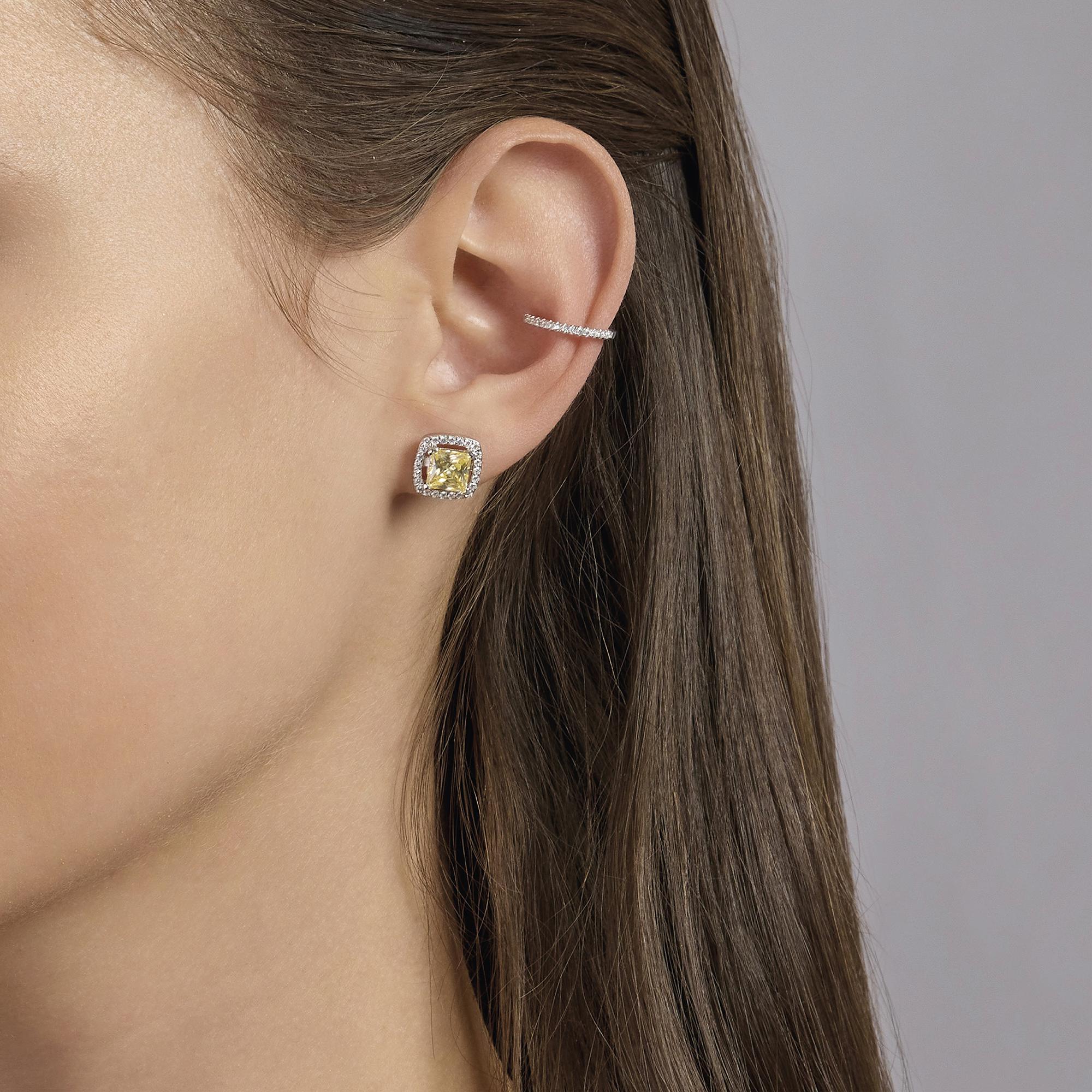 Earcuff Mabina donna Goccia con zirconi