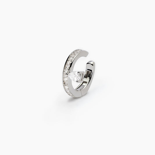 Earcuff Mabina donna Cerchio con zircone pendente