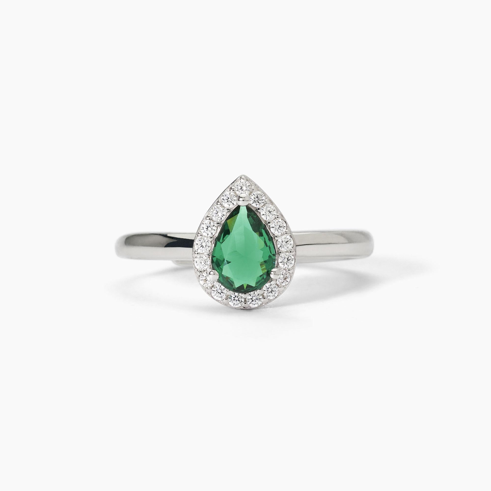 Anello Mabina donna Goccia smeraldo