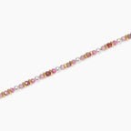Cavigliera donna Kidult con perle conchiglia e pietre rosa