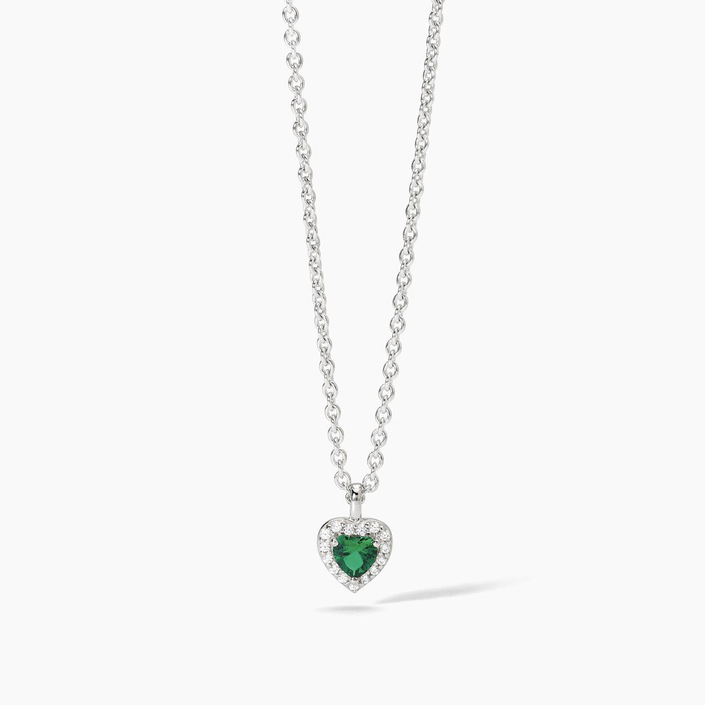 Collana Mabina donna Cuore smeraldo Love affair