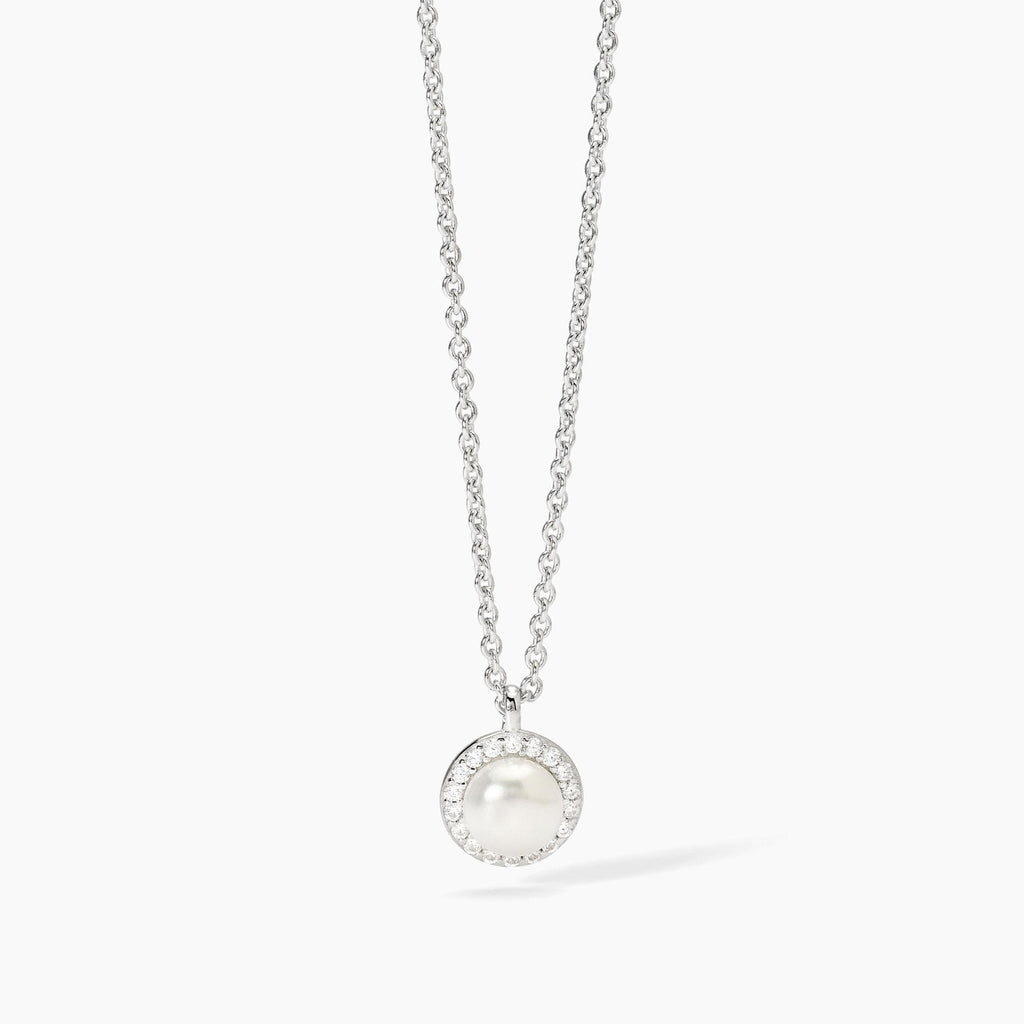 Collana Mabina donna Perla e zirconi Milanesienne