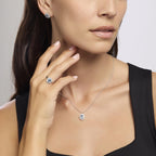 Orecchini Mabina donna Kate acquamarina