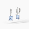 Orecchini a cerchietto Mabina donna Princess Acquamarina
