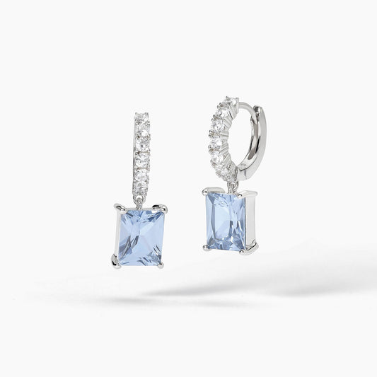 Orecchini a cerchietto Mabina donna Princess Acquamarina