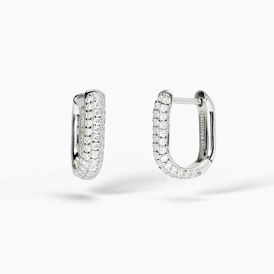 Orecchini ovali Mabina donna Zirconi pavè medium