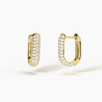 Orecchini ovali Mabina donna Pavè medium Gold