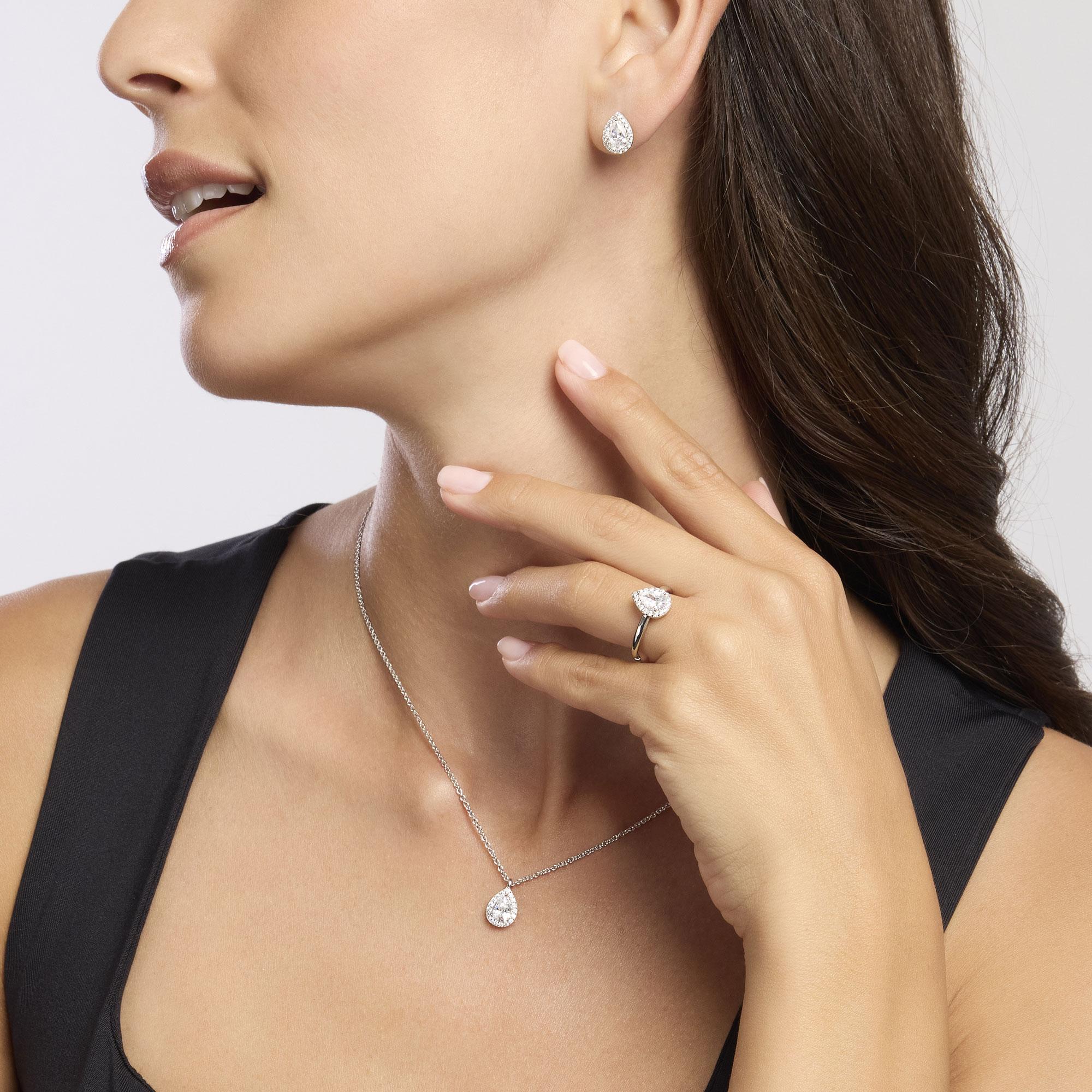 Orecchini Mabina donna Goccia con zirconi