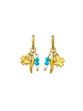 Orecchini donna Anartxy  cerchietto con simboli portafortuna