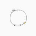 Bracciale Mabina Junior Bimba Arcobaleno e piastrina incidibile