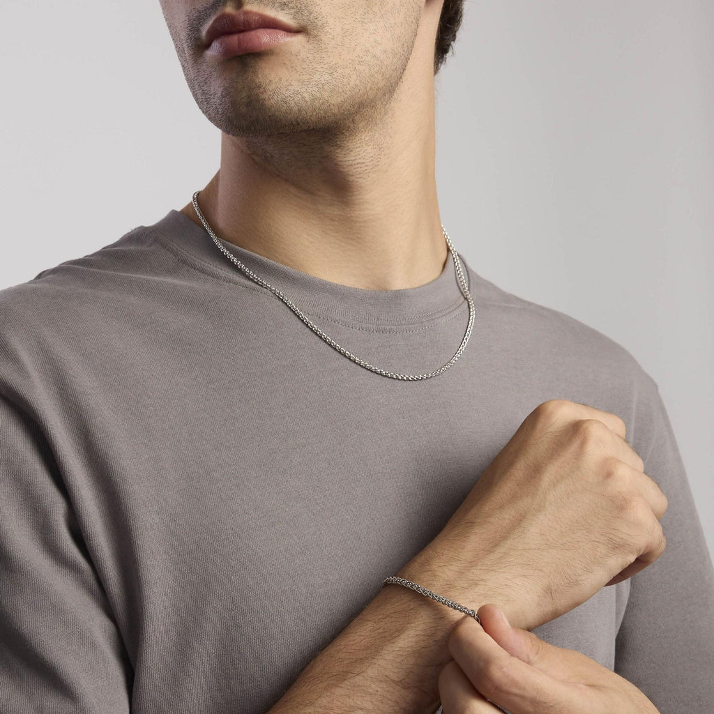 Collana Mabina uomo Catena spiga