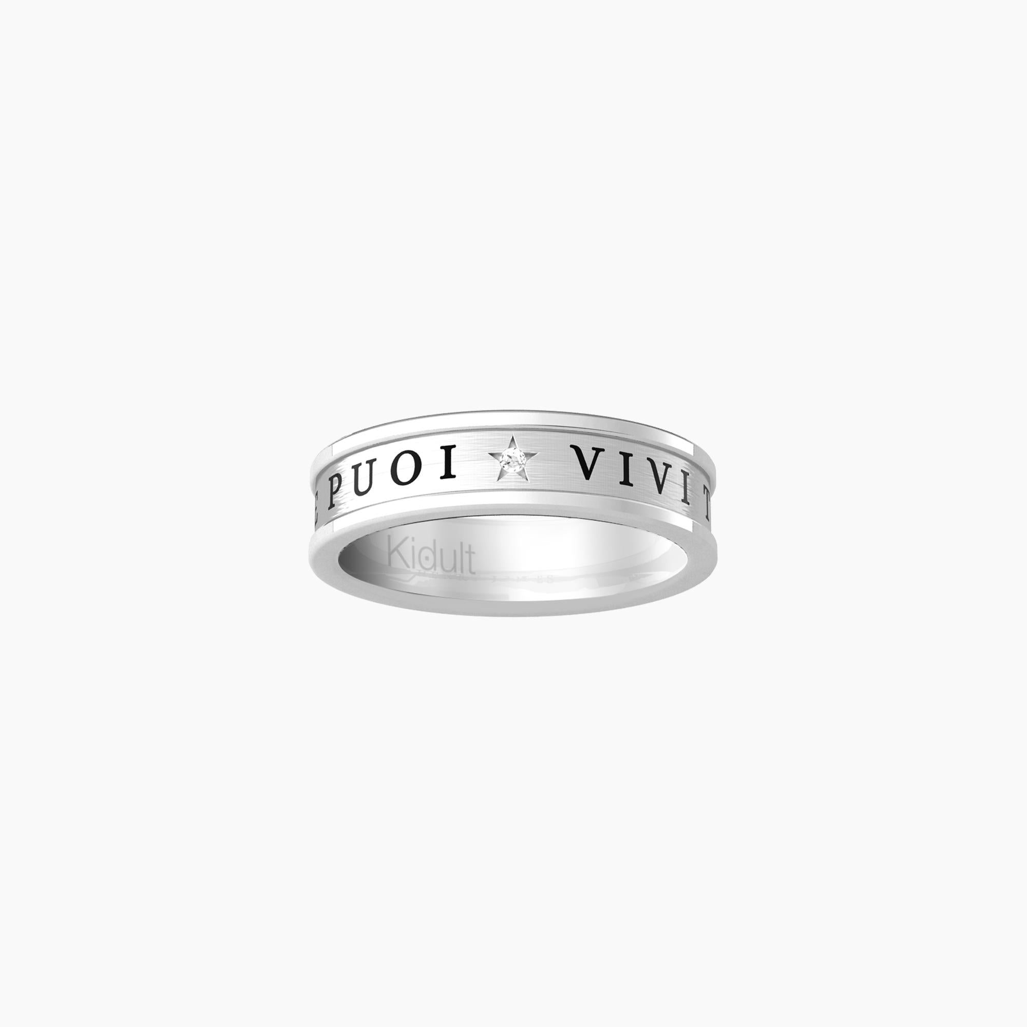 Anello Kidult donna Vivi tutta la vita che puoi
