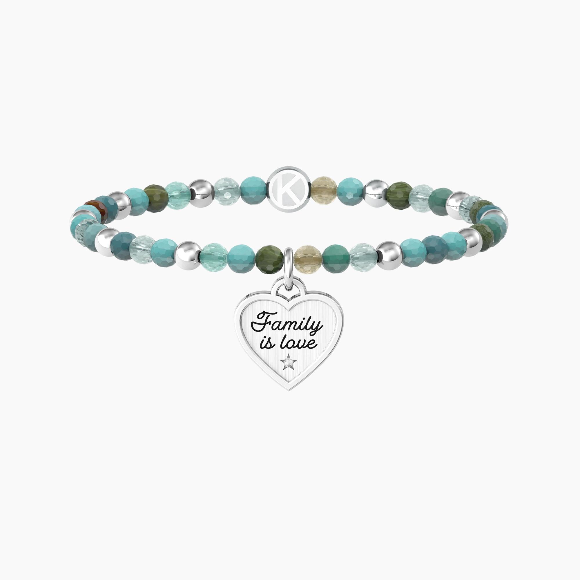 Bracciale Kidult donna Cuore Family is love