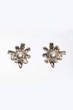 Orecchini Diamond Accessori Fiore di perla e cristalli