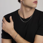 Bracciale Mabina uomo Catena figaro