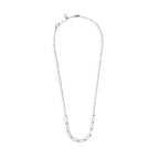 Collana Marlù catena lip cable e centrale a catena cable con texture