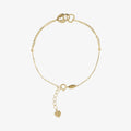 Bracciale Milor Catena Forzatina con Cuore e Lucchetto a Incastro Oro 375