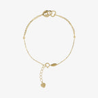 Bracciale Milor Catena Forzatina con Cuore e Lucchetto a Incastro Oro 375