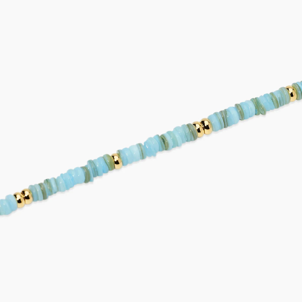 Bracciale donna Kidult regolabile con conchiglie azzurre