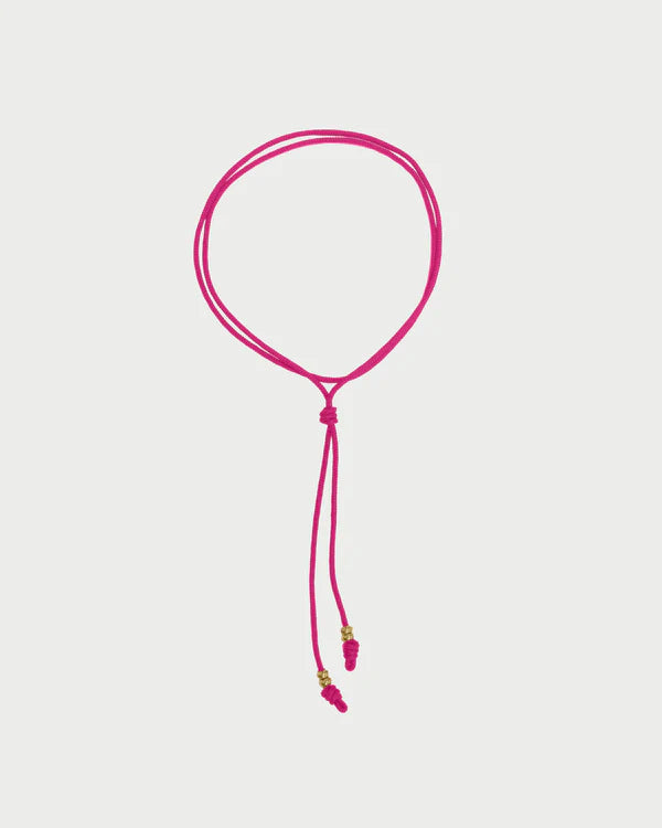 Collana Rue des Mille CHARMBAR Soft Cord Cravatta fucsia