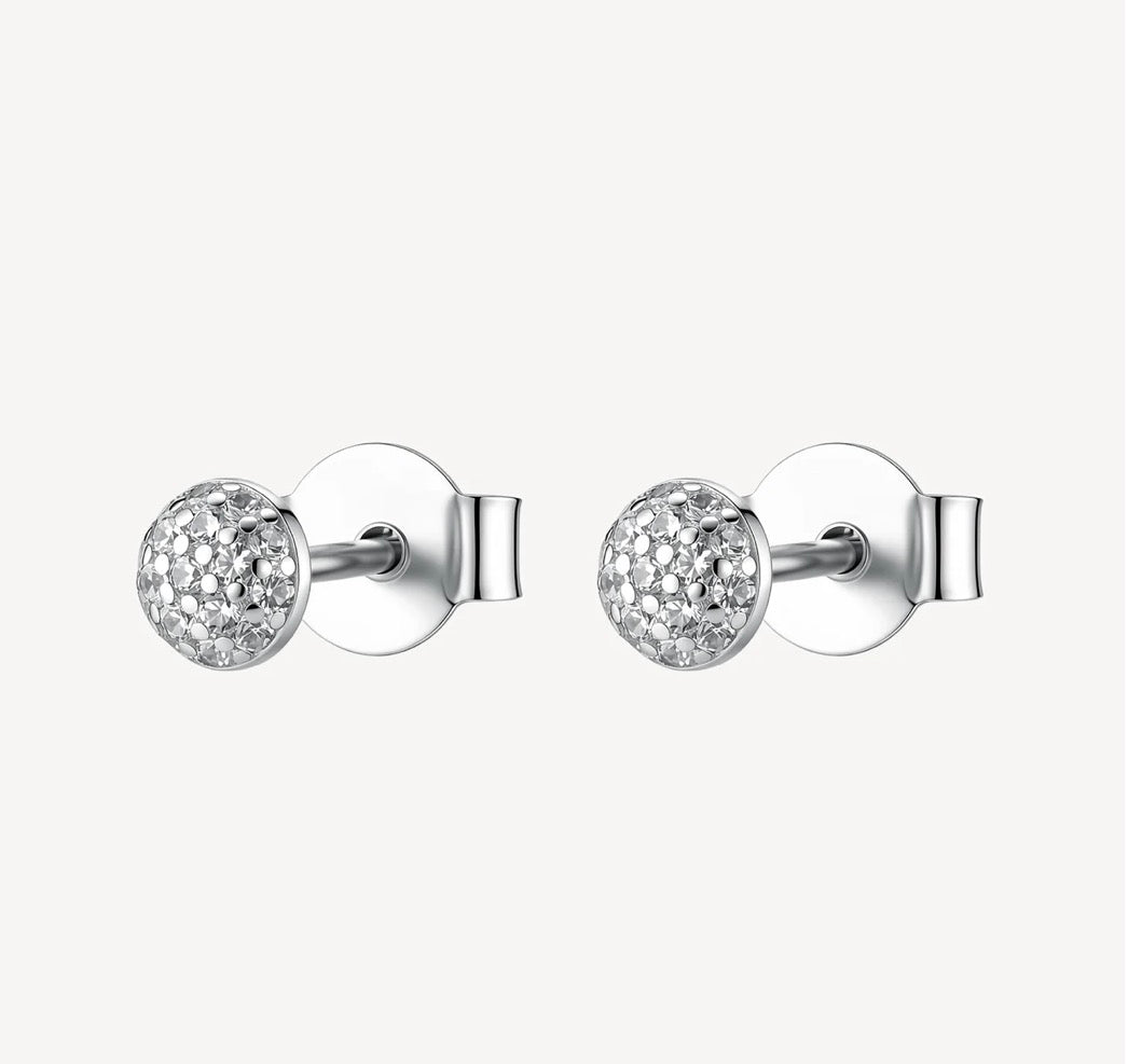 Orecchini argento Fancy infinite white a lobo