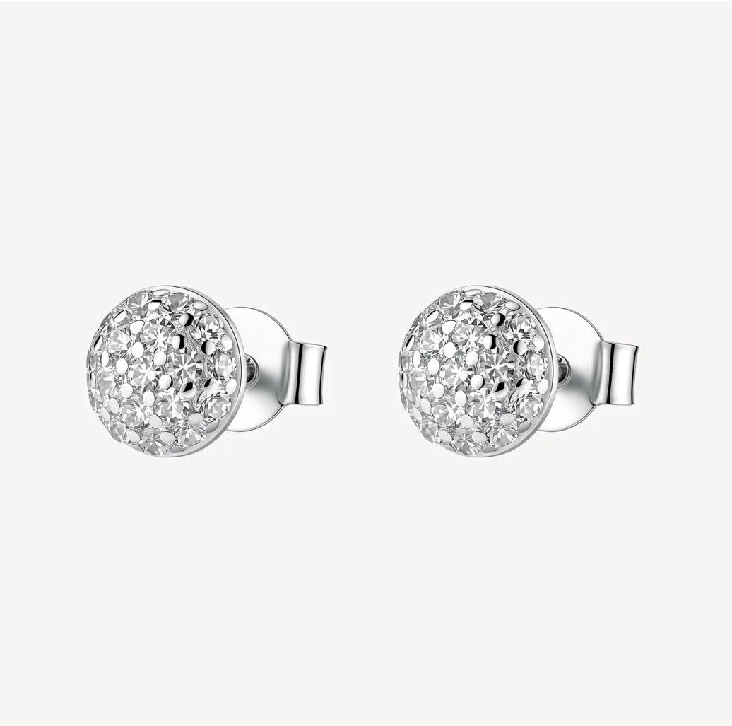 Orecchini argento Fancy infinite white a lobo