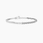 Bracciale Kidult uomo Be different Tennis zirconi e agata grigia