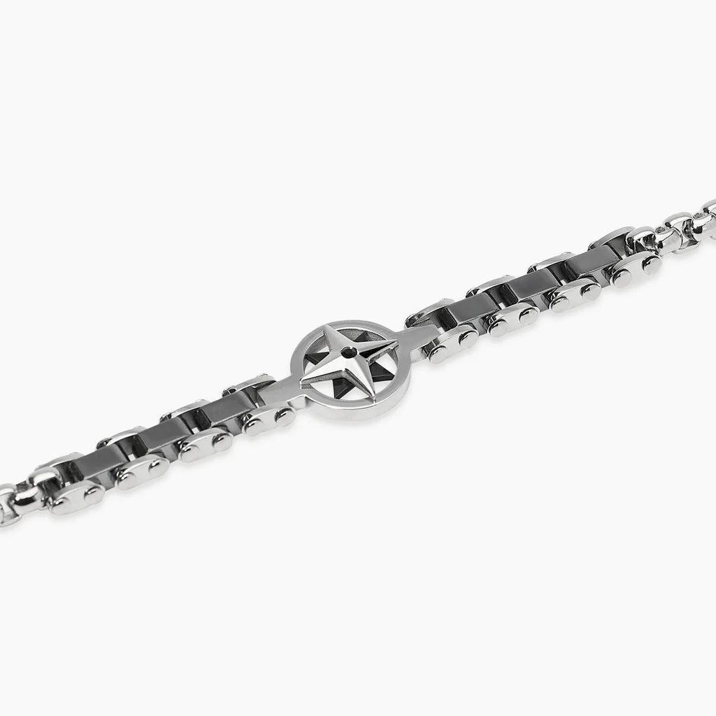 Bracciale Kidult uomo in nylon con occhio di tigre e agata verde