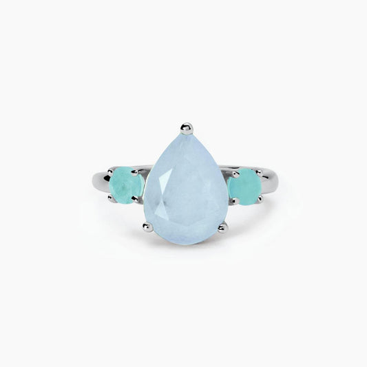 Anello Mabina donna Santorini Goccia azzurra