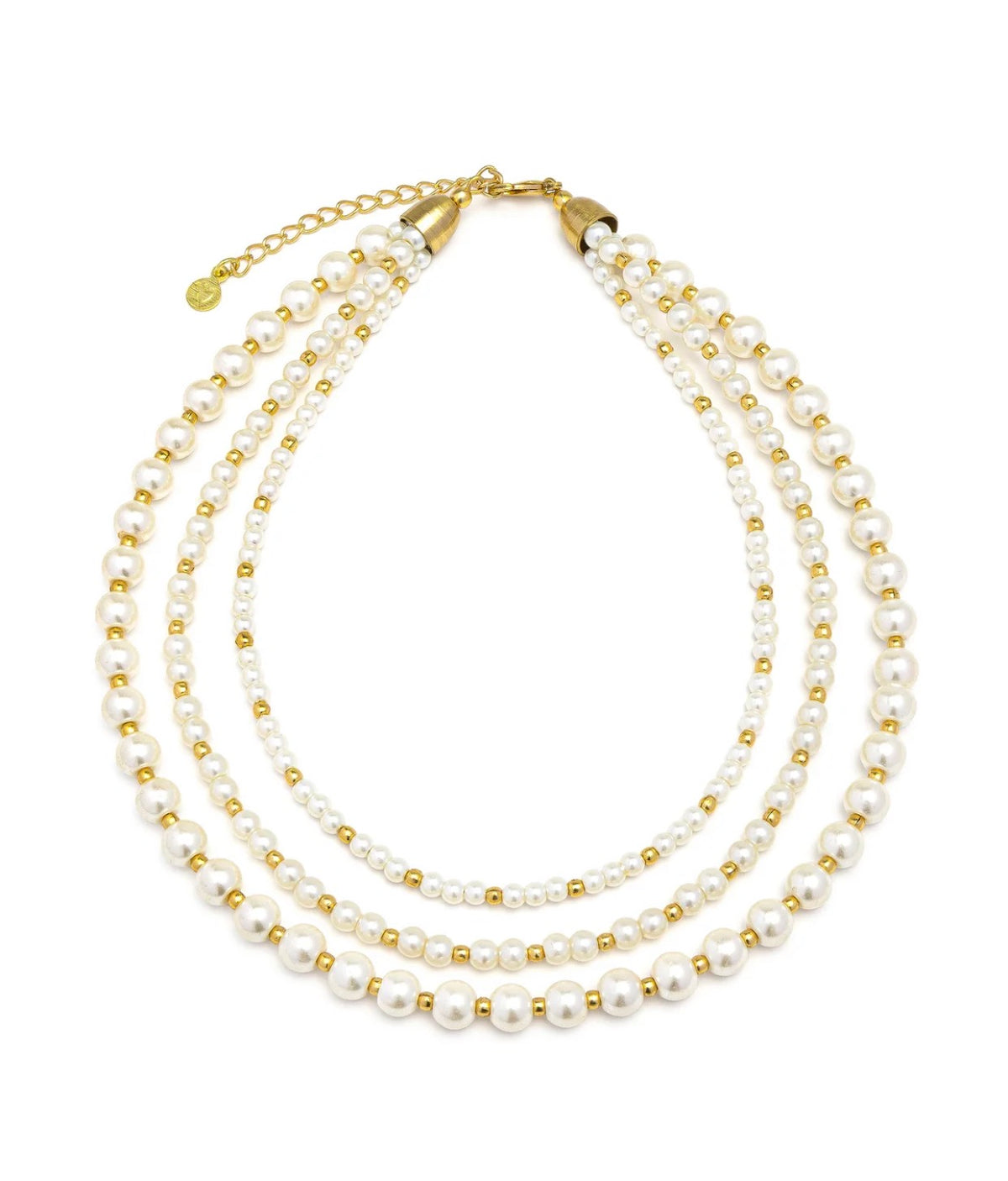 Collana Vestopazzo donna tre fili con perle